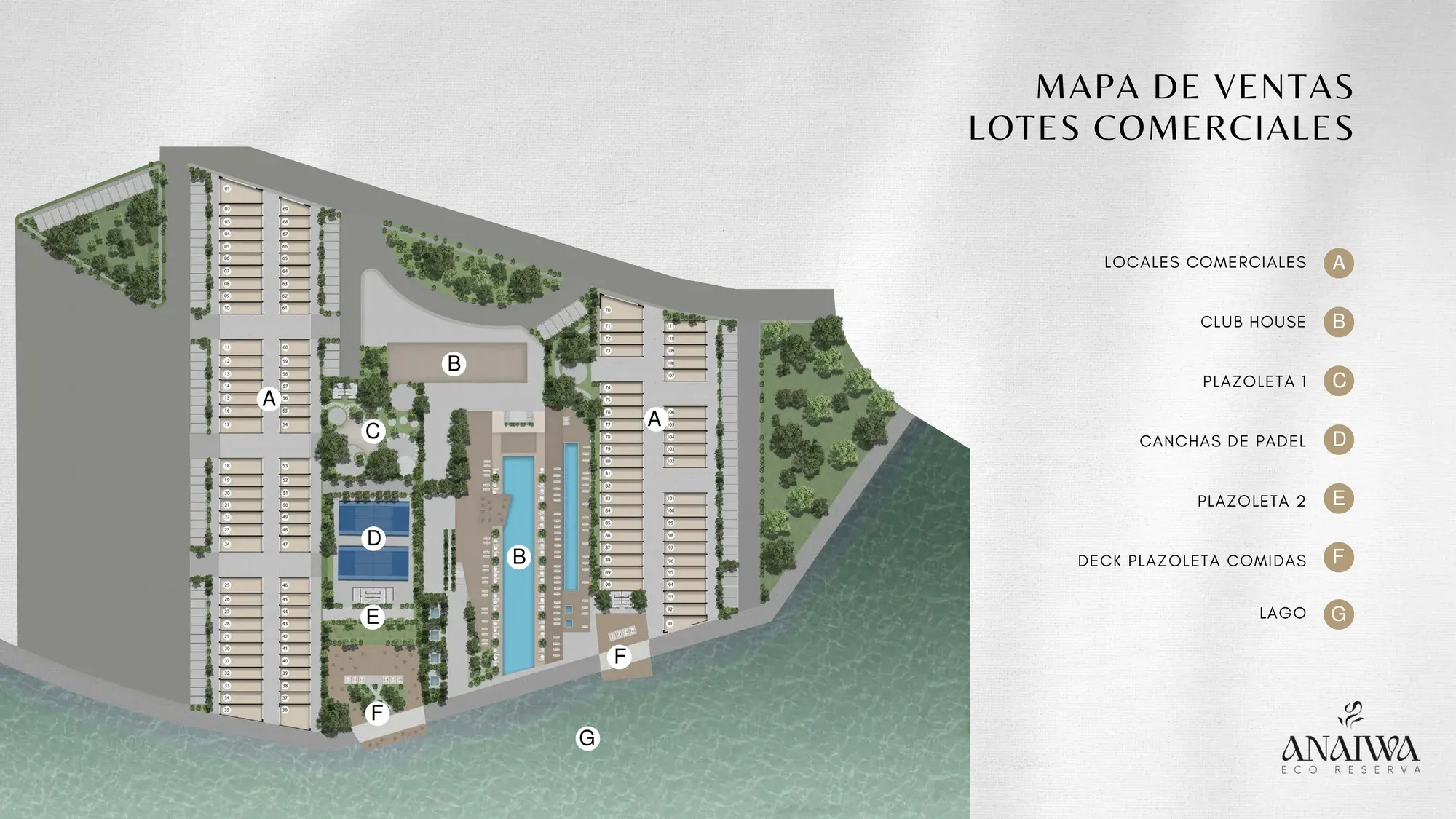 Plano de Lotes Comerciales